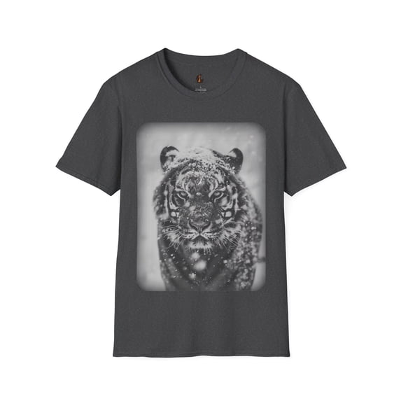 Icebound Majesty: Siberian Tiger Tee - Comfort Wear and Wildlife Care