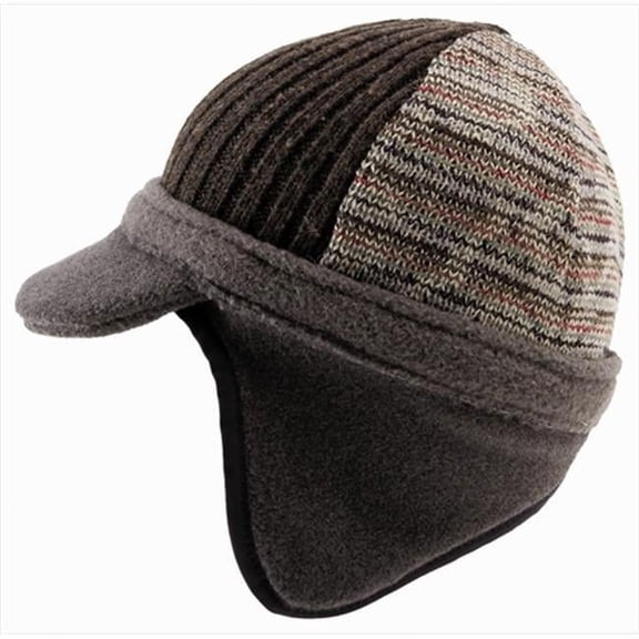 Icebox Xob 824-4 Brim Winter Hat - Brown & Tan, Medium-Large