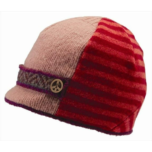 Icebox Xob 878-6 Kids Trio Peace Visor Winter Hat - Brights, Small-Medium