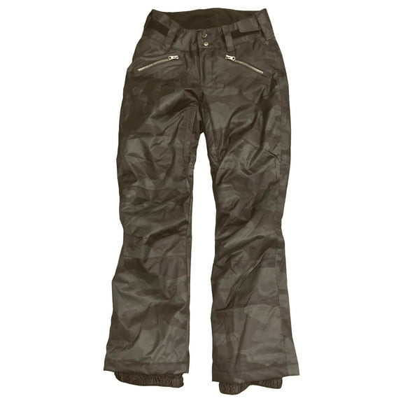 Iceburg Girls Green & Black Camo Snow & Ski Snowboarding Pants Medium 10-12