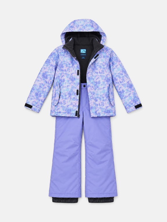 , Girls Insulated 2 Piece Snow Suit,Sizes XS-M