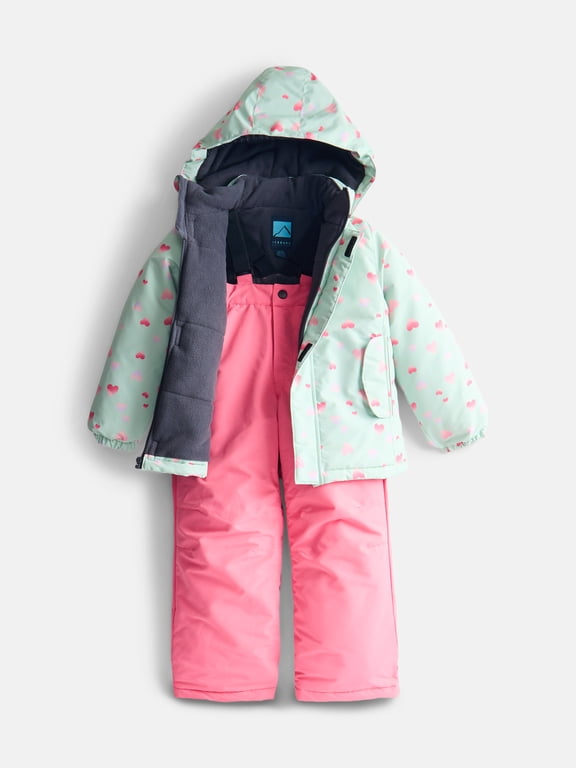 , Girls Insulated 2 Piece Snow Suit,Sizes XS-M