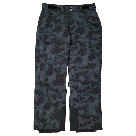 Iceburg Mens Black Camo Insulated Outdoor Ski Snow Snowboard Pants Large
