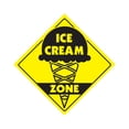 thumbnail image 1 of Icecream Crossing Decal Zone Xing | Indoor/Outdoor | 4" Tall restaurant dairy milkshake, 1 of 4