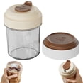 thumbnail image 1 of Iced Americano and Cold Brew Tumbler with Built-In Ice Grid - Portable Summer Coffee Cup, Leak-Proof Lid Detachable for Easy Cleaning, BPA-Free Plastic, 500ml, Clear A, 1 of 9