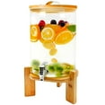 thumbnail image 1 of Iced Beverage Dispensers Glass Drink Dispensers with Stand,2 Gallon Drink Dispenser for Parties,Water Dispenser Countertop,Beverage Dispensers with Spigot,Glass Lemonade Water Dispenser, 1 of 5
