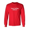 thumbnail image 1 of Iced Coffee Addict Adult Long Sleeve T-shirt, 1 of 3