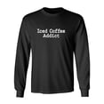 thumbnail image 1 of Iced Coffee Addict Adult Long Sleeve T-shirt, 1 of 3