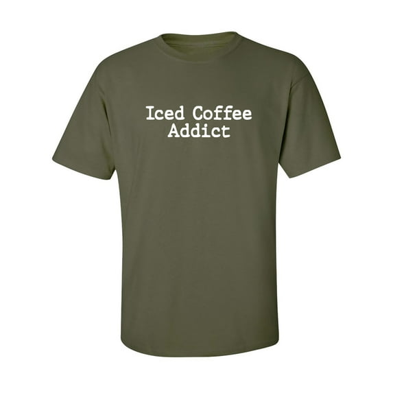 Iced Coffee Addict Adult Short Sleeve T-shirt