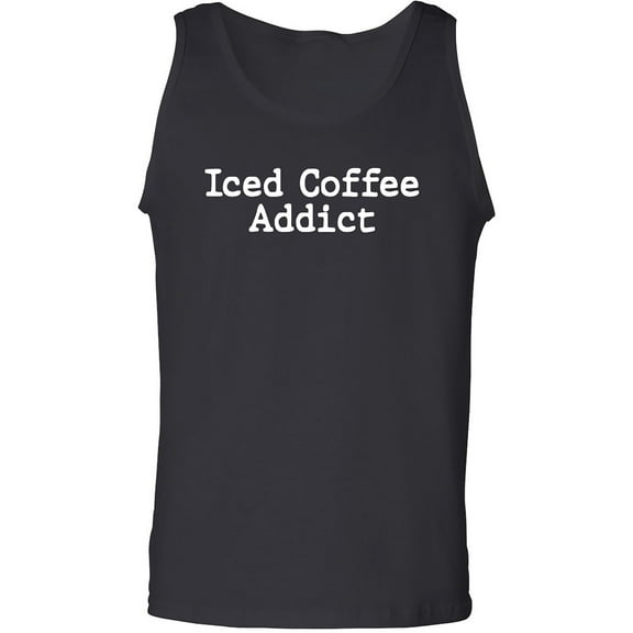 Iced Coffee Addict Adult Tank Top