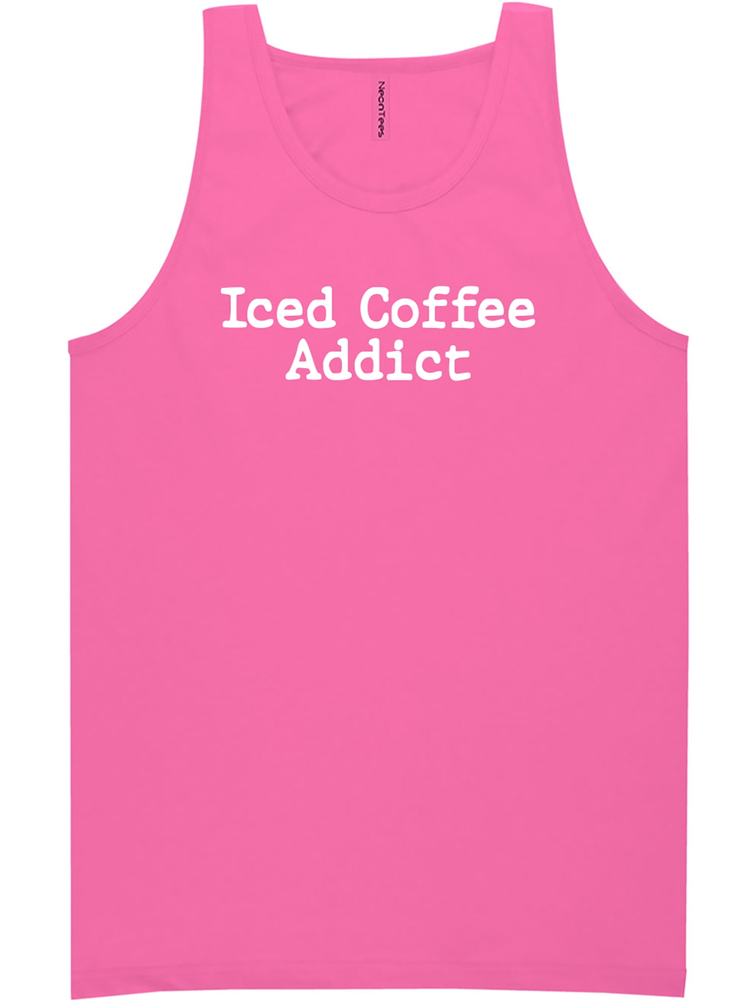 Iced Coffee Addict Neon Tank Top