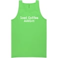 thumbnail image 1 of Iced Coffee Addict Neon Tank Top, 1 of 1
