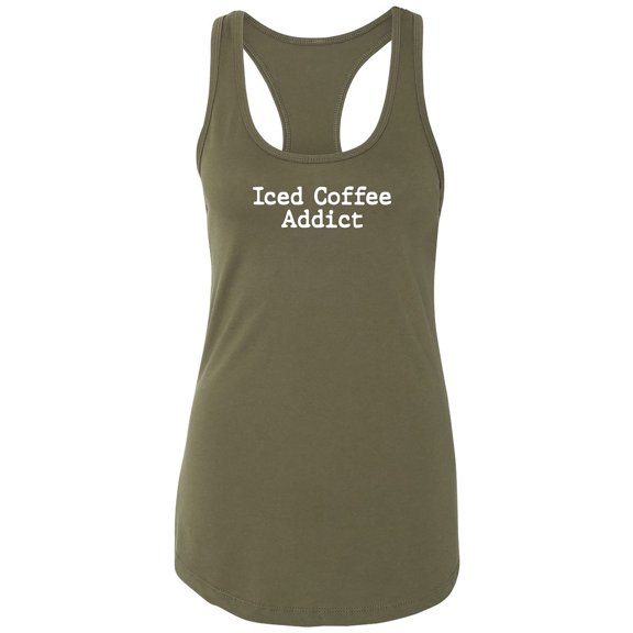 Iced Coffee Addict Racerback Tank