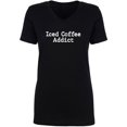 thumbnail image 1 of Iced Coffee Addict Womens V-Neck T-Shirt, 1 of 2