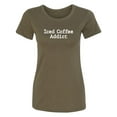 thumbnail image 1 of Iced Coffee Addict Womens crewneck tee, 1 of 2
