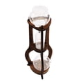 thumbnail image 1 of Iced Coffee Cold Brew Drip Tower Coffee Maker Wooden 6-8 cup for Making Delicious Cold Extracted Coffee At Home, In Coffee Shops, Cafes, And Offices, 1 of 12
