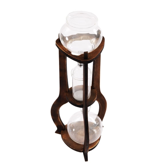 Iced Coffee Cold Brew Drip Tower Coffee Maker Wooden 6-8 cup for Making Delicious Cold Extracted Coffee At Home, In Coffee Shops, Cafes, And Offices