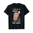 thumbnail image 1 of Iced Coffee Cold Brew Latte Coffeeholic Caffeine Espresso T-Shirt, 1 of 5