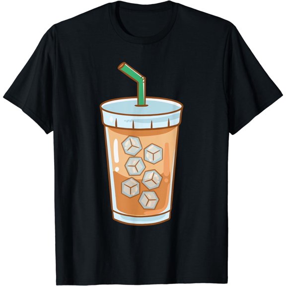 Iced Coffee Cup Brew Latte Caffeine Espresso Coffeeholic T-Shirt