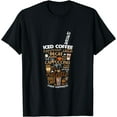 thumbnail image 1 of Iced Coffee Cup Coffee Lover But First Coffee Espresso Latte T-Shirt, 1 of 3
