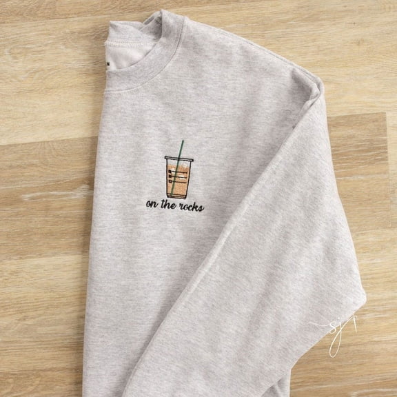 Iced Coffee Embroidered Crewneck