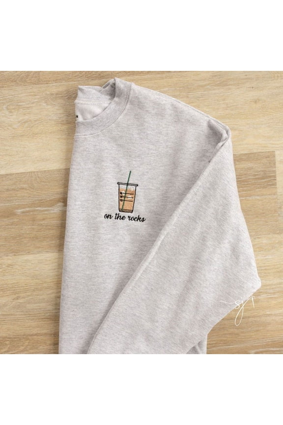 Iced Coffee Embroidered Crewneck