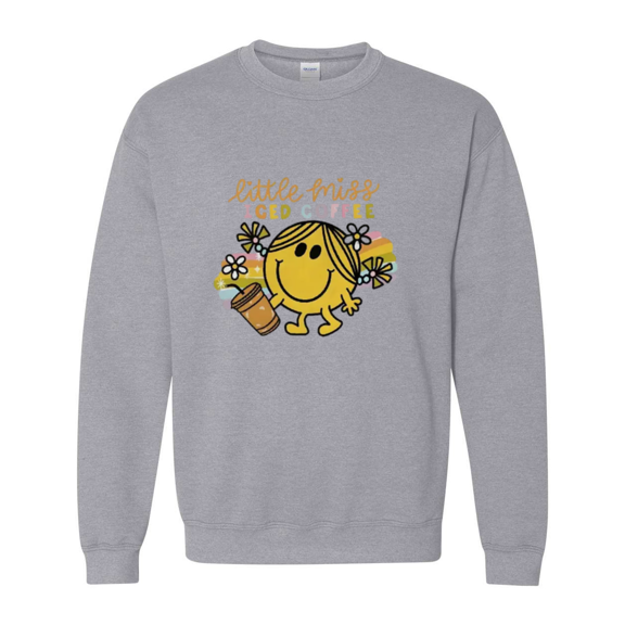 Iced Coffee Girl Style With Cute Mood Rewritten Graphic Sweatshirt, for men & women, up to size 5XL