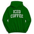 thumbnail image 1 of Iced Coffee Graphic Irish Green Men's Cotton Pullover Hoodie, 1 of 1