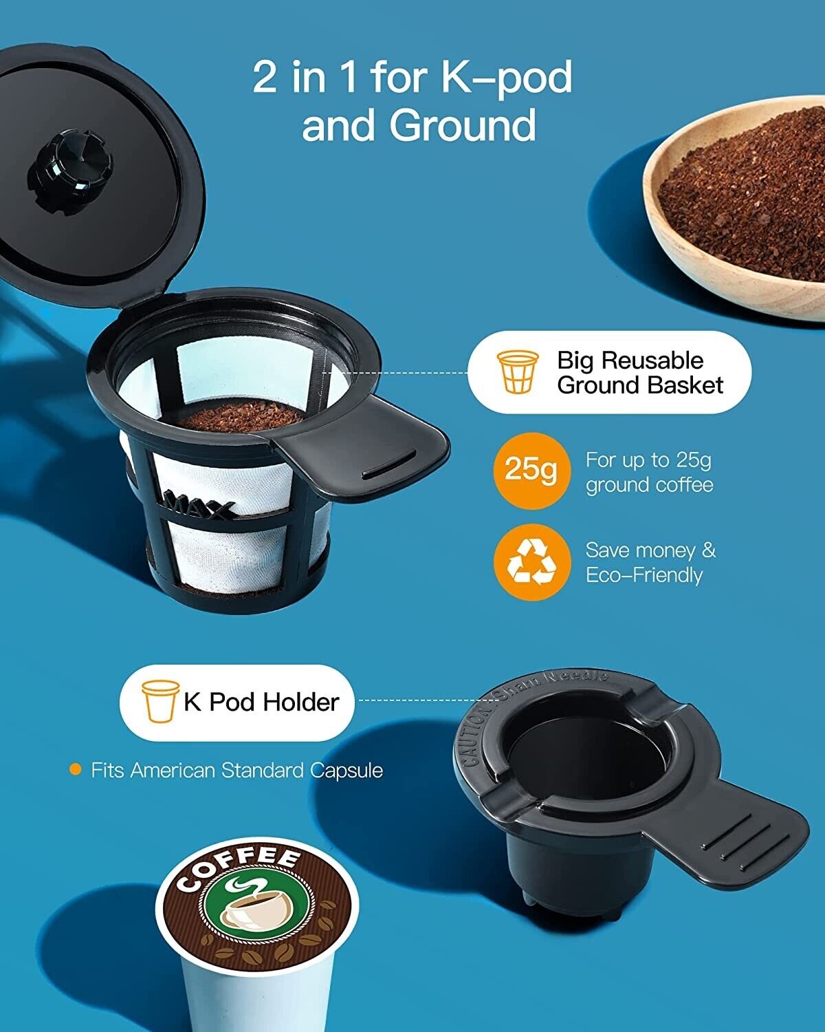 Iced Coffee Maker Hot and Cold Single Serve for K Cup Iced Coffee