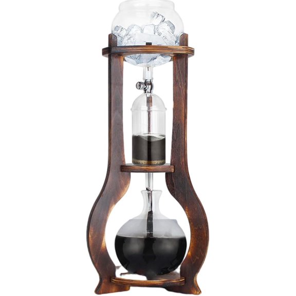 Iced Drip Coffee Maker with Elegant Design, Iced Coffee with Retro Style Maker for Most Home Offices Coffee Pots