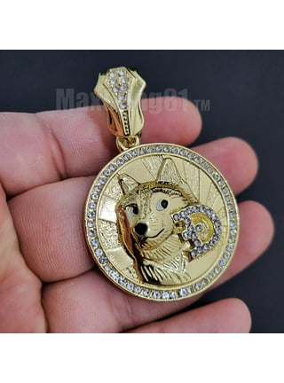 Diamond coin pendant store