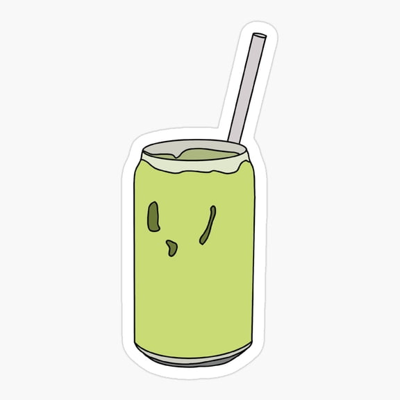 Iced Matcha Latte Er, Phone Decal Water Bottle Stickers Car Decals, Funny Birthday Gift
