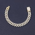 thumbnail image 1 of Iced Out 8mm Bracelet New Fashion Delicate Luxury Cuban Chain Bling Gold Silver Color Trendy Exquisite Jewelry Men Women Hip Hop GC, 1 of 6