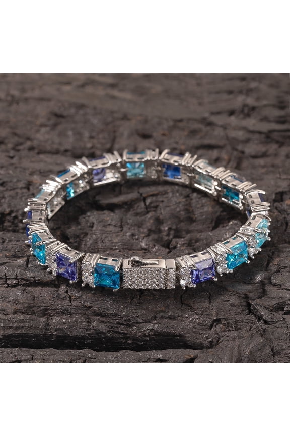 Iced Out Clover Tennis Bracelet CZ Jewelry Bracelets For Women Men Sparkling Cuff Bangles 18K Gold Plated Chains