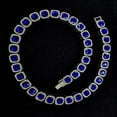 thumbnail image 1 of Iced Out Rhinestone Cuban & Tennis Chain Necklace for Men Women, Gold Silver Tone Bling Fashion Jewelry, 16-30 Inch, 1 of 3