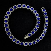 Iced Out Rhinestone Cuban & Tennis Chain Necklace for Men Women, Gold Silver Tone Bling Fashion Jewelry, 16-30 Inch