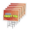thumbnail image 1 of Iced Sweet Tea 5 Pack Of 12" x 16" Yard Sign & Stake | Advertise Your Business | Stake Included Image On Front Only | Made in The USA, 1 of 3