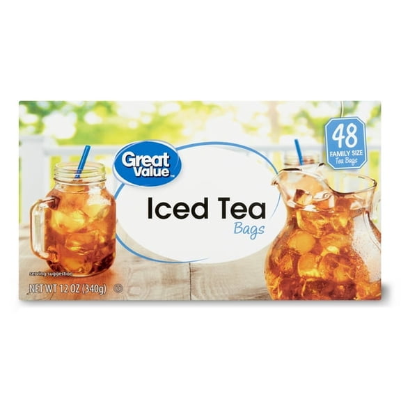 Iced Tea Bags, Family Size, 12 oz, 48 Ct