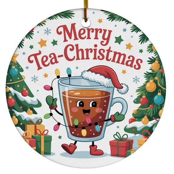 Iced Tea Christmas Ornament, Christmas Gift For Dad Mom Friends Coworkers Colleagues, Christmas Ornament 2025, Gifts for Food Lovers, Women, Men