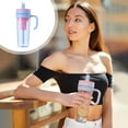 thumbnail image 1 of Iced Tea Cup with Built-in Infuser Large Capacity Leak Proof Plastic Mug for Cold Brew and Summer Drinks, 1 of 6