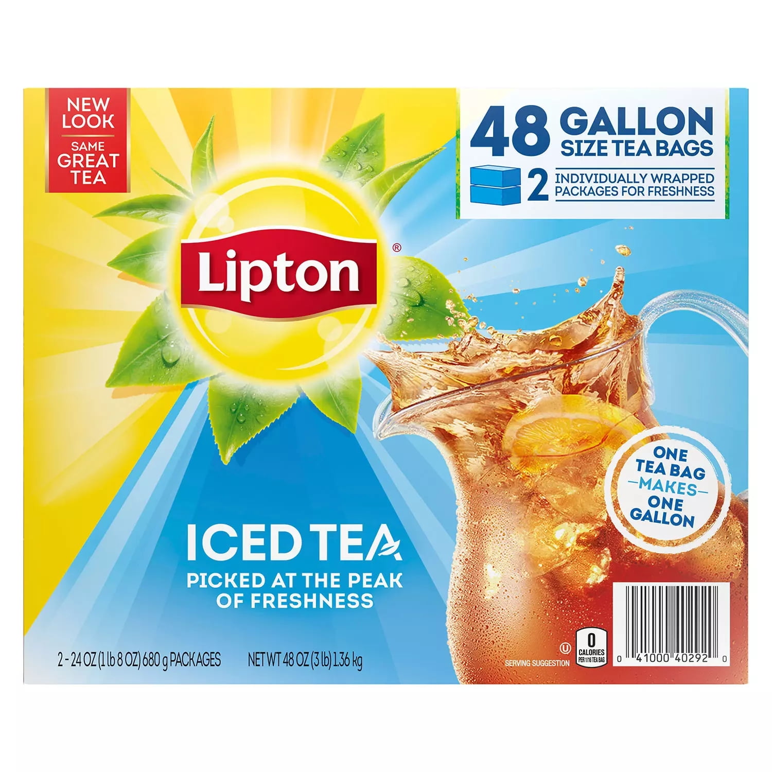 Iced Tea, Gallon Size Tea Bags (48 ct.)