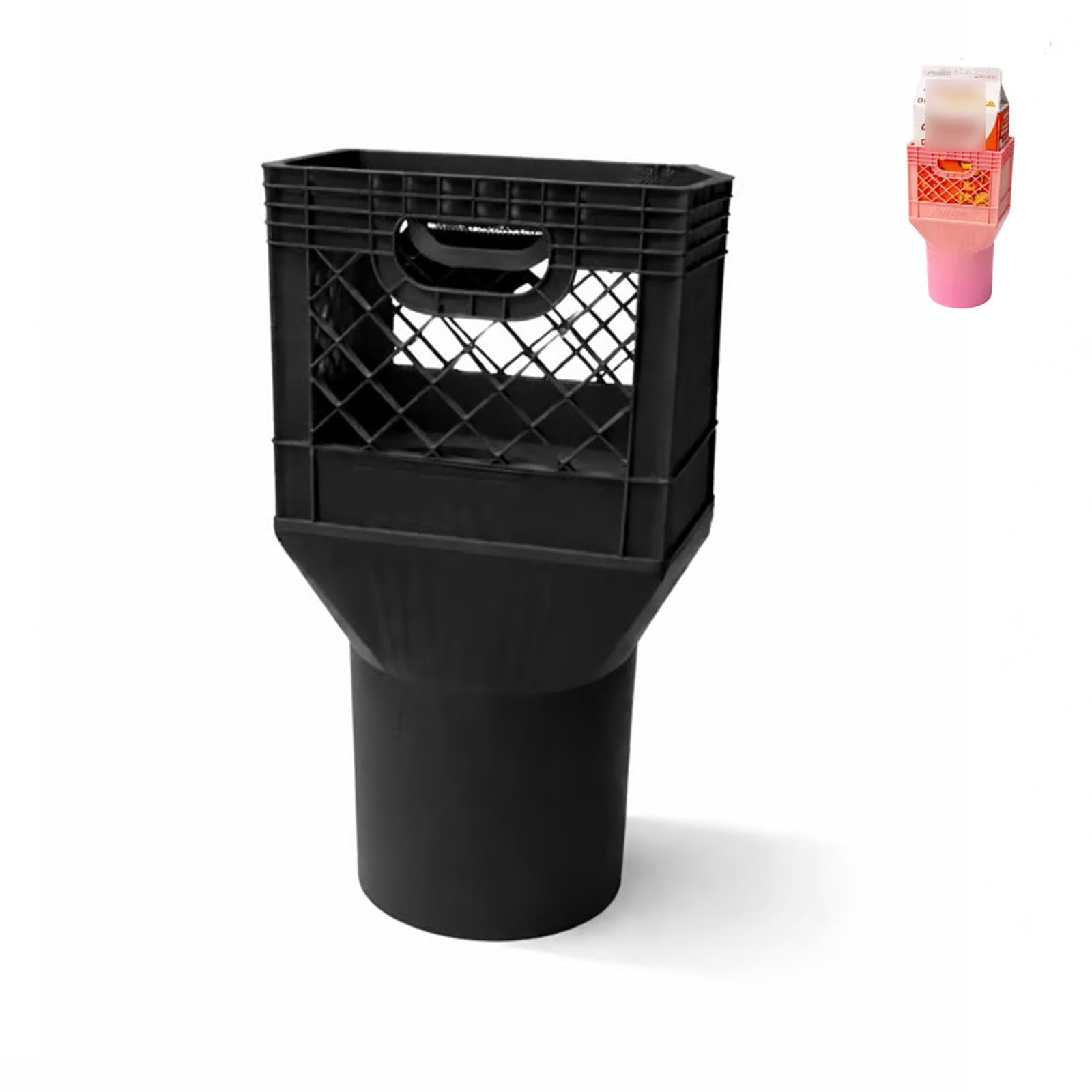 Tea Adapter Iced Tea Holder Cup, Square Beverage Holder, Mini Milk Crate Car Cup ...