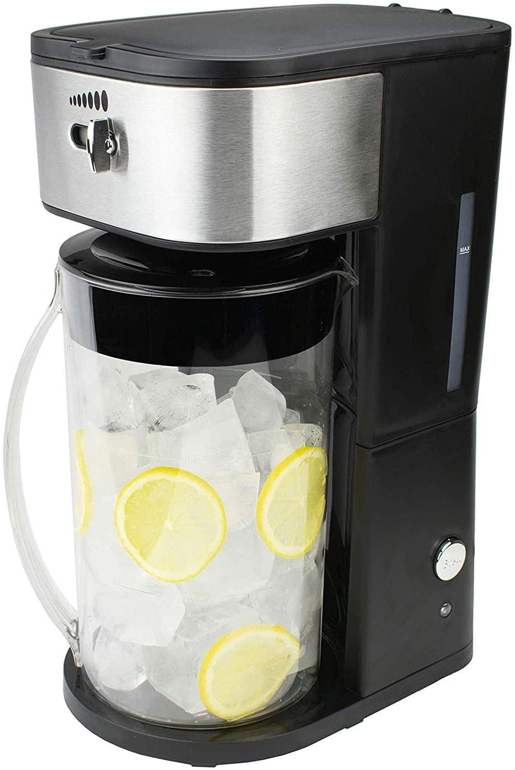 Iced Tea & Iced Coffee Maker with Strength Selector and 64 Oz Capacity