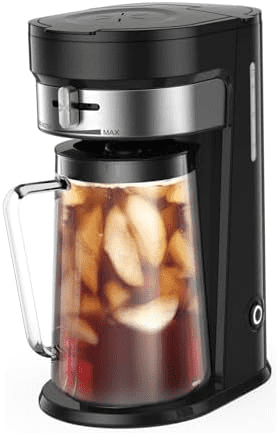 Iced Tea Maker, Brewing System with 2.5-quart Glass Pitcher, sliding ...