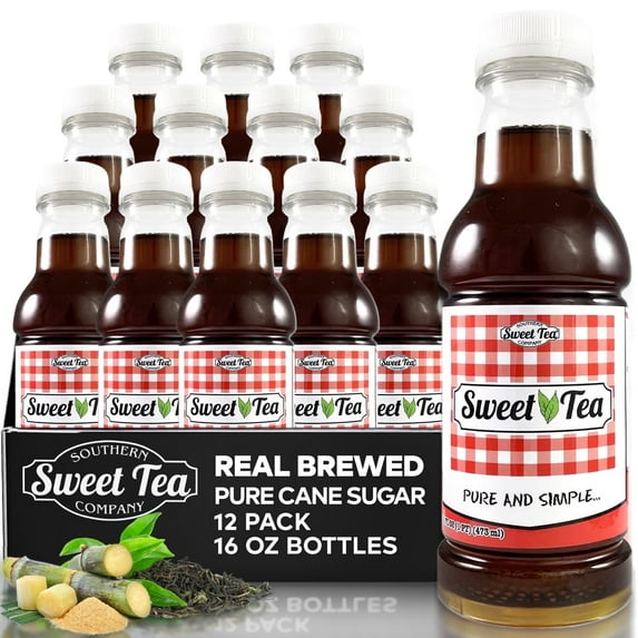 Southern Sweet Tea Company Iced Tea, Gluten-Free, Naturally Caffeinated, 12 Pack, 12 oz