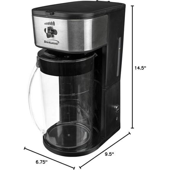 KT-2150BK Iced Tea and Coffee Maker with 64 Ounce Pitcher, Black