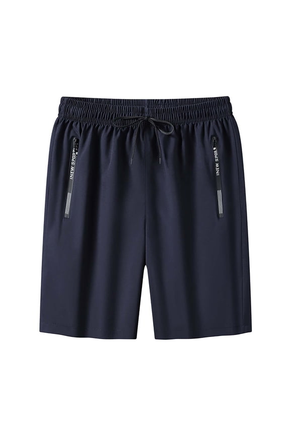 Icedactive Ice Silk Quick Drying Stretch Shorts - Unisex Iced Active Shorts for Women, Men & Seniors Blue 4XL