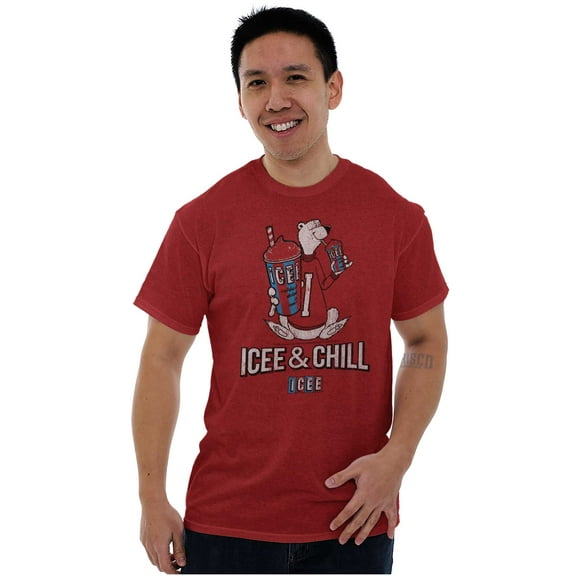 Icee And Chill Vintage Polar Bear Men's Graphic T Shirt Tees Brisco Brands S