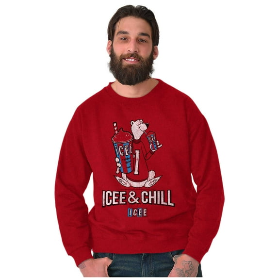 Icee And Chill Vintage Polar Bear Sweatshirt for Men or Women Brisco Brands S