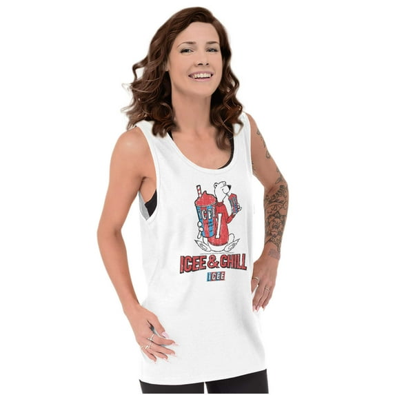 Icee And Chill Vintage Polar Bear Tank Top T Shirts Men Women Brisco Brands S